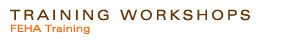 Training & Workshops - FEHA Training